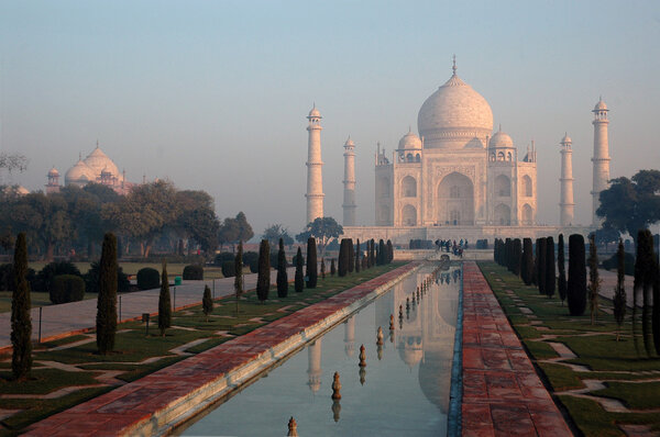 Taj Mahal at sunrise
