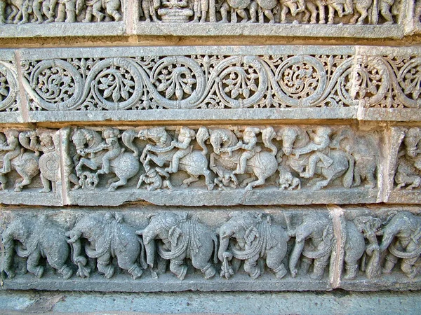 Kasava храм Somanathapur — стокове фото