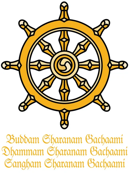Buddha's Dharma Wheel — Stock Photo, Image