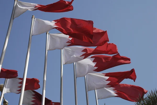 Bahrains nationella flaggstater — Stockfoto