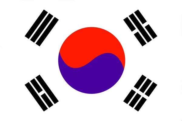 Corea del Sur, identificación nacional — Foto de Stock