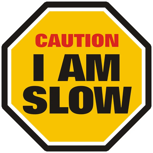Eu sou lento. — Fotografia de Stock