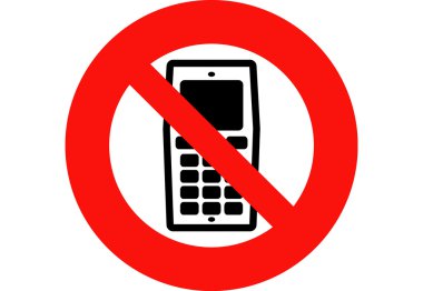 Mobile Phones Banned clipart