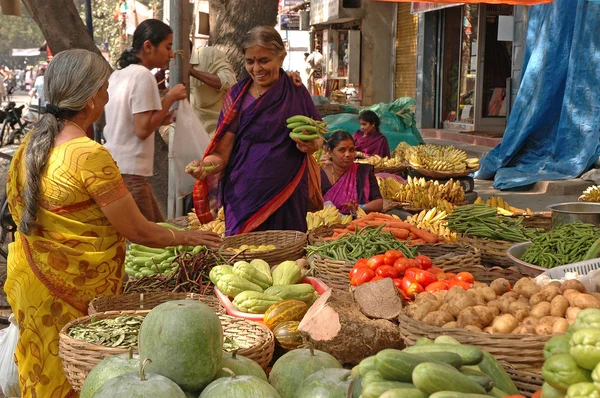 Road side grönsaksmarknaden — Stockfoto