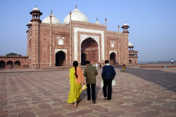 Mesquita em Taj Mahal Imagens De Bancos De Imagens