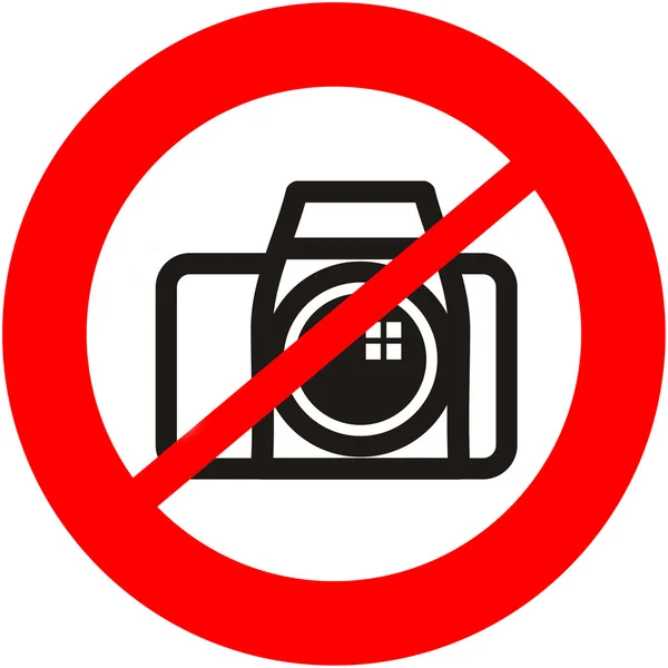 Photography banned — Stock Photo, Image
