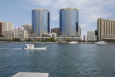 Twin Towers, Dubai Creek, Dubai clipart