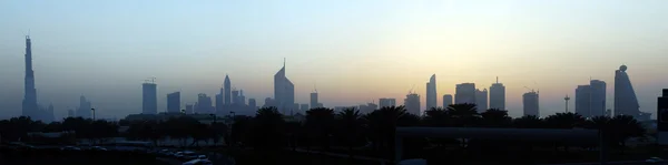Západ slunce v Dubaj — Stock fotografie
