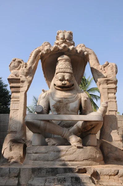 Lakshmi narasimha tempel, humpi — Stockfoto