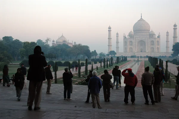 Taj Mahal, de manhã cedo. — Fotografia de Stock