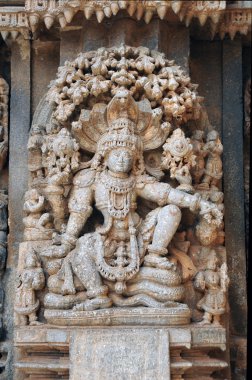 Vishnu, Hindu God, Somnathpur Karnataka clipart