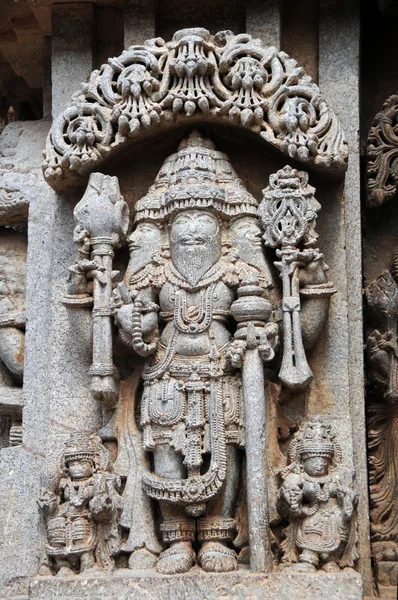 Brahma, Hindu God, Somnathpur — Stock Photo, Image