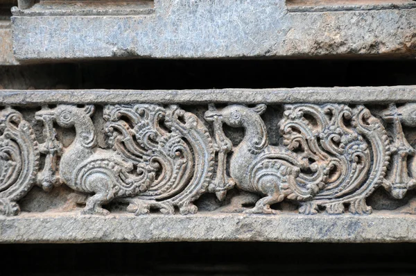 Swan and Motifs, Keshava Temple — Stock Photo, Image