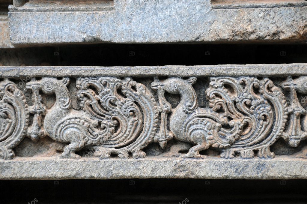 Swan and Motifs  Keshava Temple  Stock Photo ARTEKI 