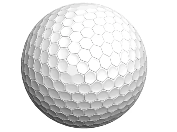 Bola de golfe isolada em branco Fotografia De Stock