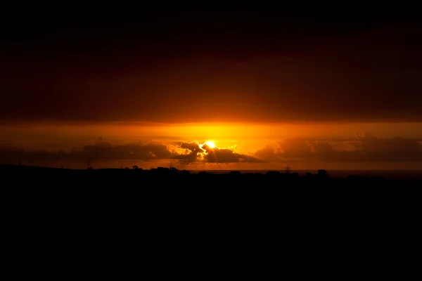 Tropikalny zachód słońca — Zdjęcie stockowe