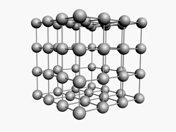 Estrutura molecular em branco — Fotografia de Stock