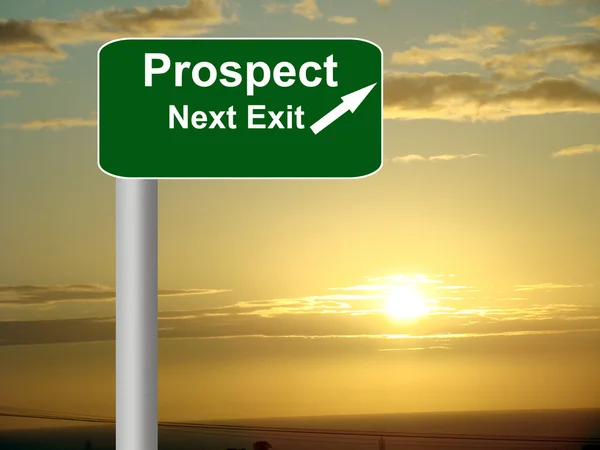 Prospect freeway tecken post. — Stockfoto