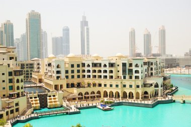 Old Palace hotel in Dubai downtown clipart