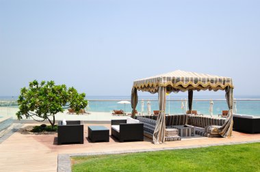 Hotel recreation area, Fujeirah, UAE clipart