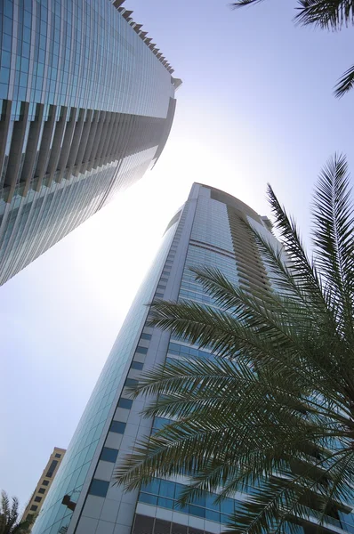 Prohlédni na mrakodrapy, Dubaj, Spojené arabské emiráty — Stock fotografie