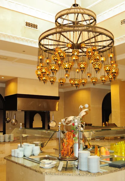 Restaurant decoration in luxury hotel — Stock Photo, Image
