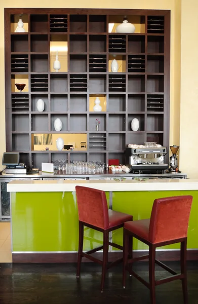 Coffee bar in luxury hotel, Dubai, UAE — Stock Photo, Image