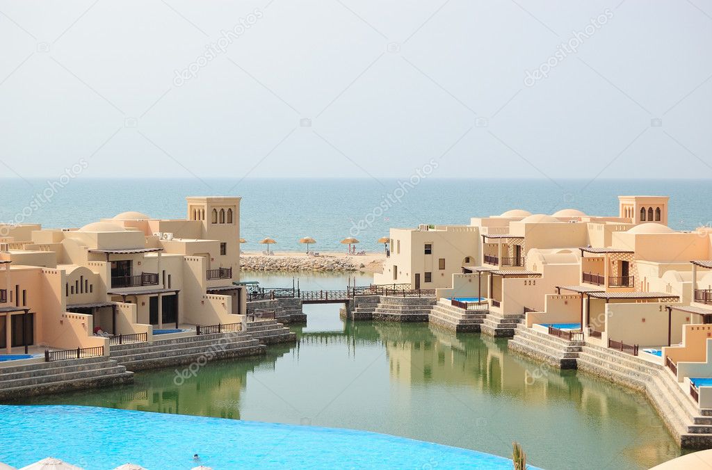 Villas in luxurious hotel, Dubai, UAE
