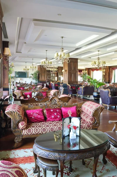 Luxuoso hall de entrada do hotel, Antalya — Fotografia de Stock