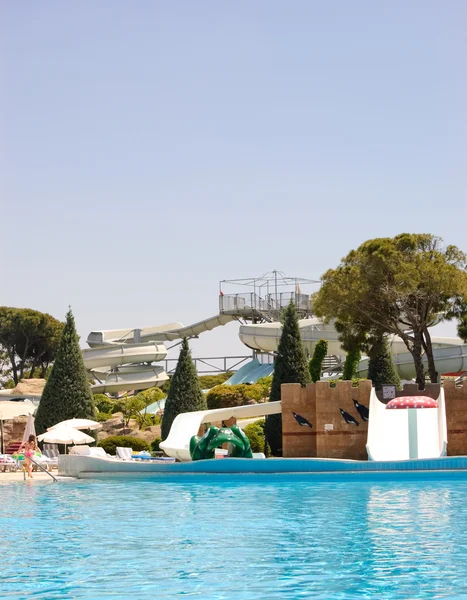 Aqua park, antalya, Turkije — Stockfoto