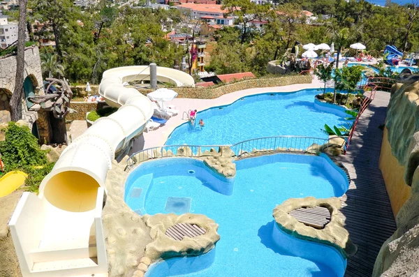 Aqua park hotel, antalya, Turkiet — Stockfoto