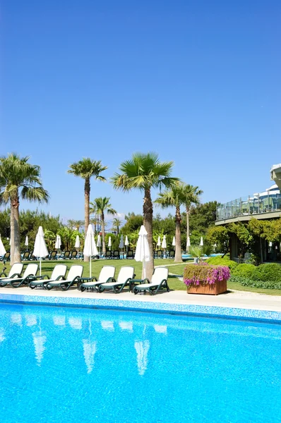 Swimmingpool området, antalya, Turkiet — Stockfoto
