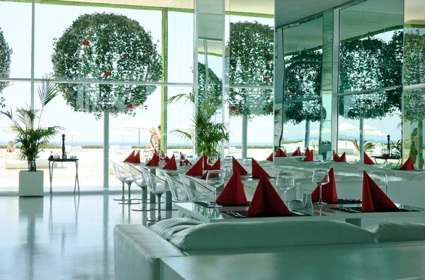 Restaurant in het moderne hotel — Stockfoto