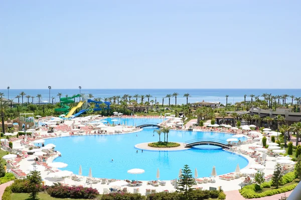 Bazén na hotel, antalya, Turecko — Stock fotografie