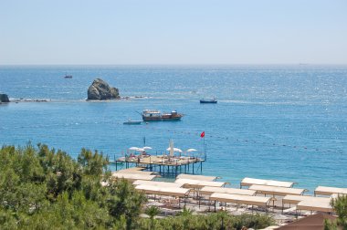 Mediterranean sea coast, Antalya clipart