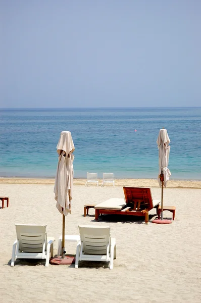 海滩的豪华酒店、 富查伊拉、 阿拉伯联合酋长国 — 图库照片