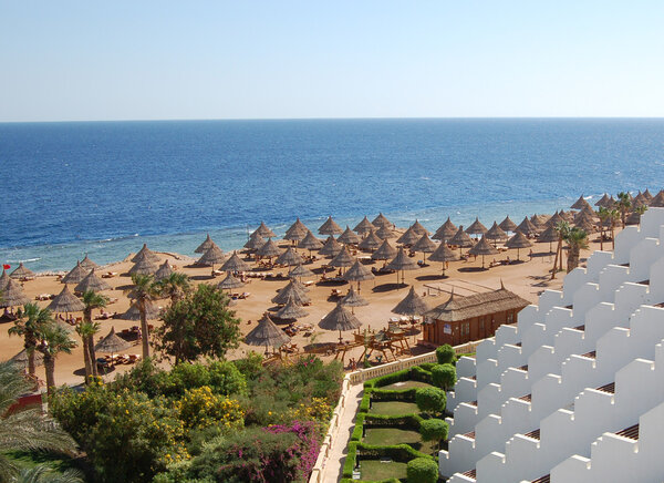 Beach at hotel in Sharm el Sheikh