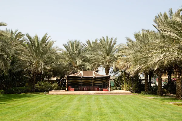 Área de estar no hotel, Sharjah, Emirados Árabes Unidos — Fotografia de Stock