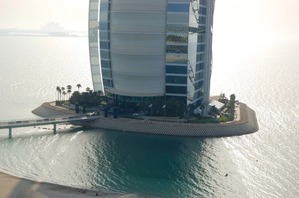 Burj al Arab hotel on man-made island — Stok fotoğraf