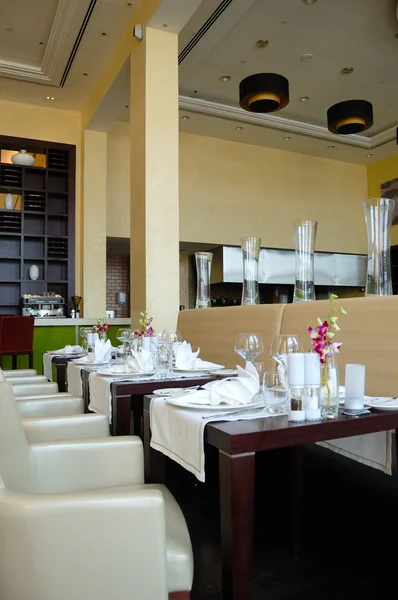 Restaurante em hotel de luxo, Dubai, EAU — Fotografia de Stock