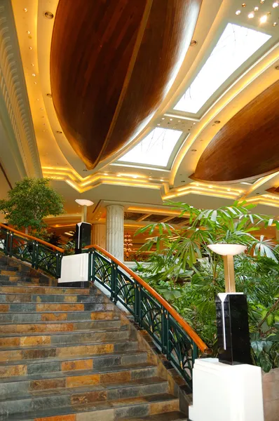 Reception lobby area in luxury hotel — Stock Photo, Image