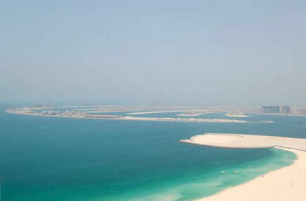 Blick auf die künstliche Insel Jumeirah-Palme — Stockfoto