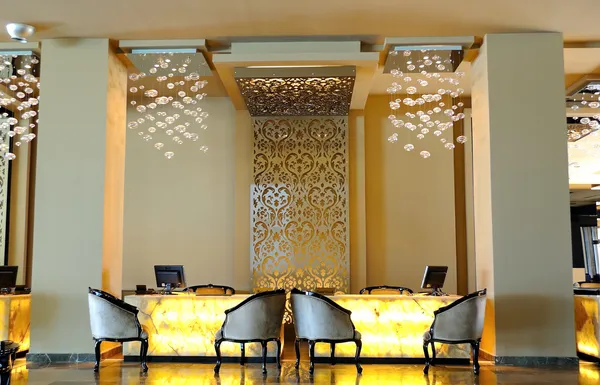 Lobby area in luxury hotel — Stock Photo, Image
