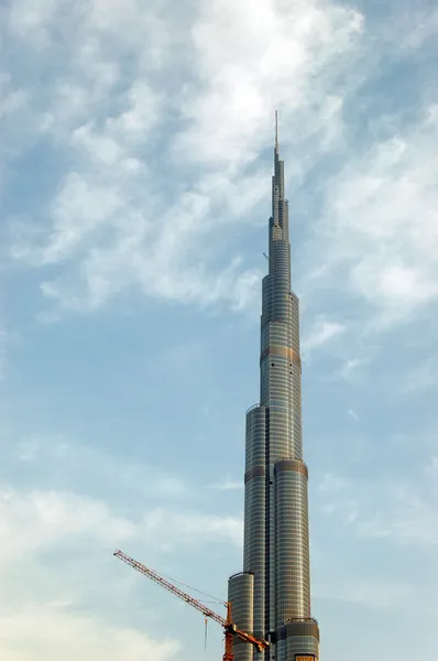 Burj dubai gökdelen inşaatı — Stok fotoğraf