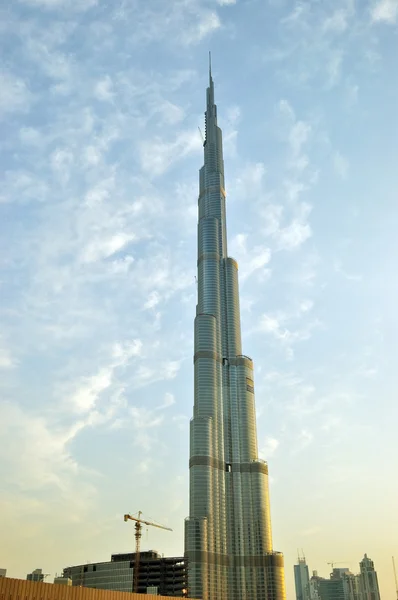 Construção do Burj Dubai (Burj Khalifa) — Fotografia de Stock