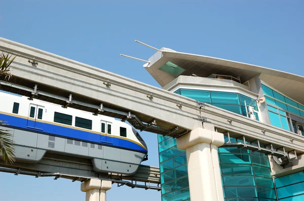 stock image The Palm Jumeirah monorail station