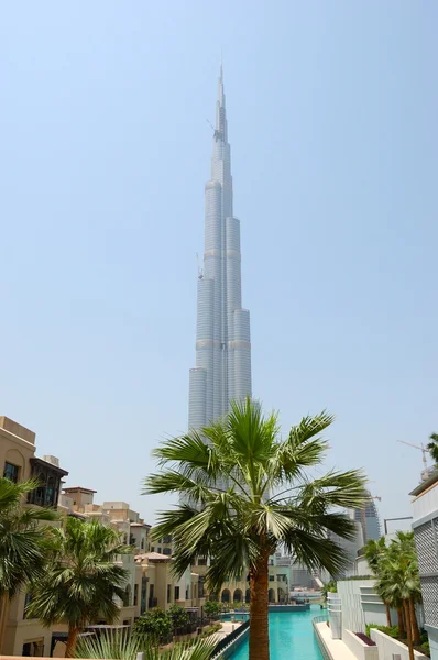 Burj Dubai (kalifa) építése — Stock Fotó