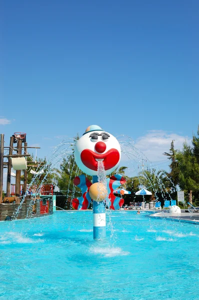 Popular aquapark at Turkish hotel — Stock Photo, Image