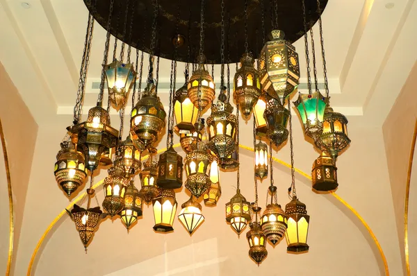 Různé orientální lampy — Stock fotografie