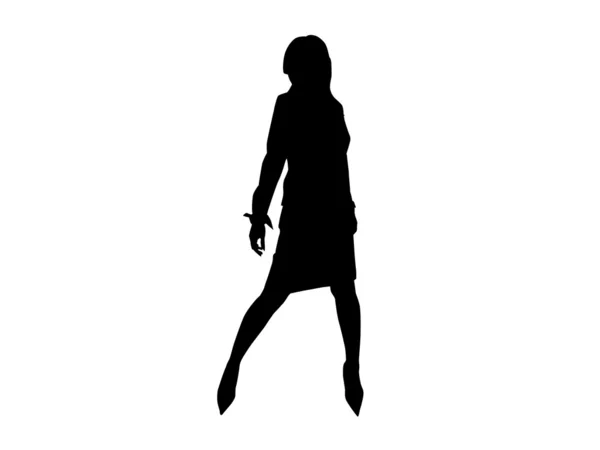 Mädchensilhouette — Stockfoto
